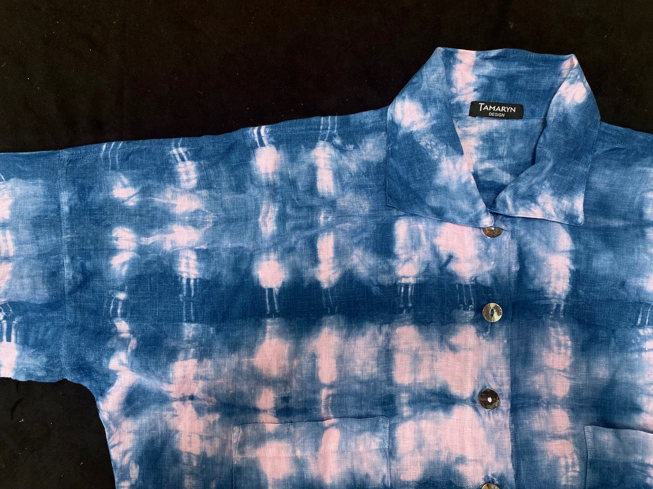 Boxy Hand-Dyed Indigo Shirt