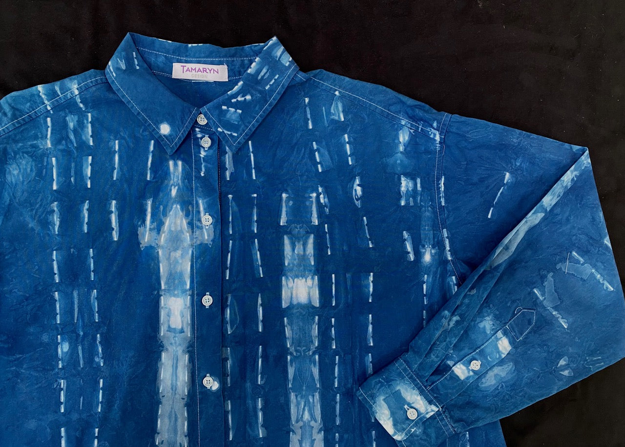 Clipper Hand-Dyed Indigo Shirt
