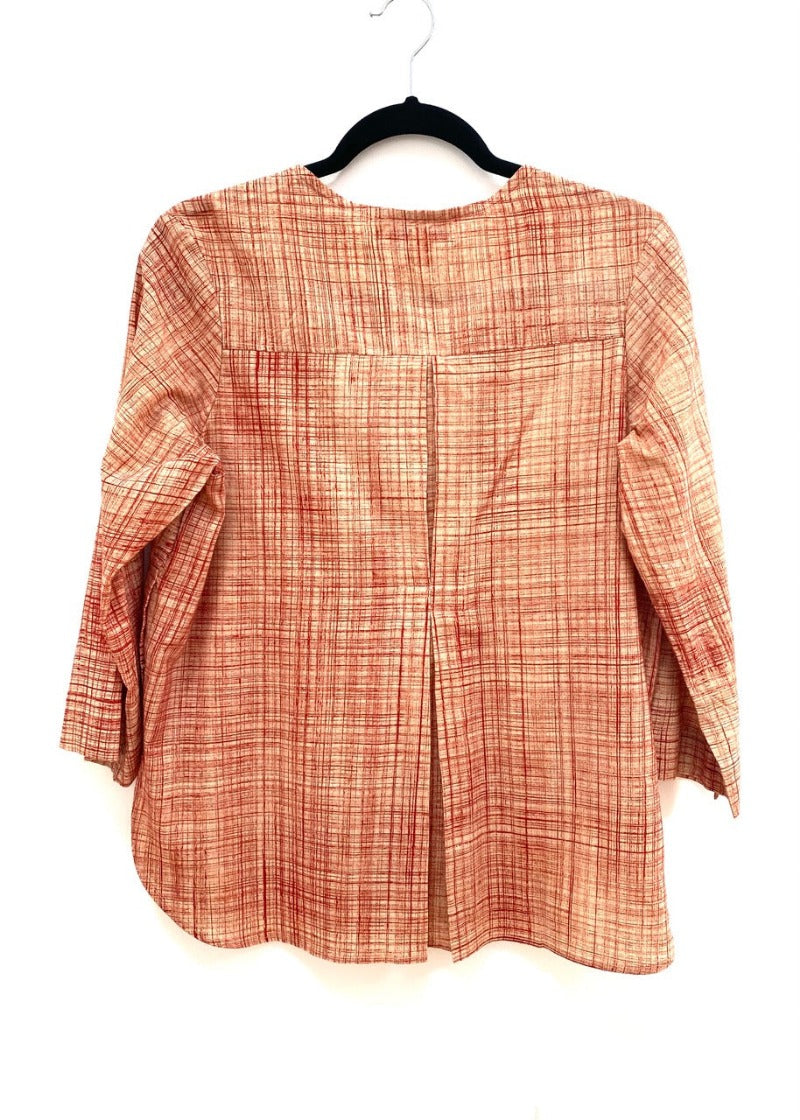 Brushed Block-Printed Shirt