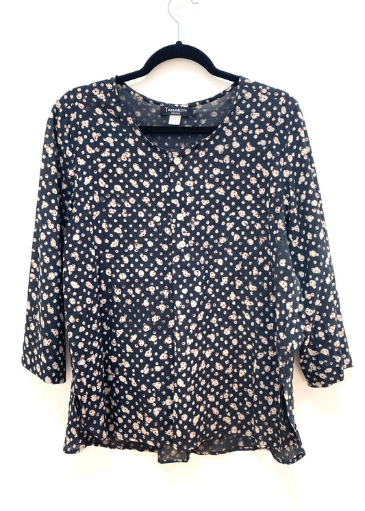 Double-Dot Block-Printed Shirt
