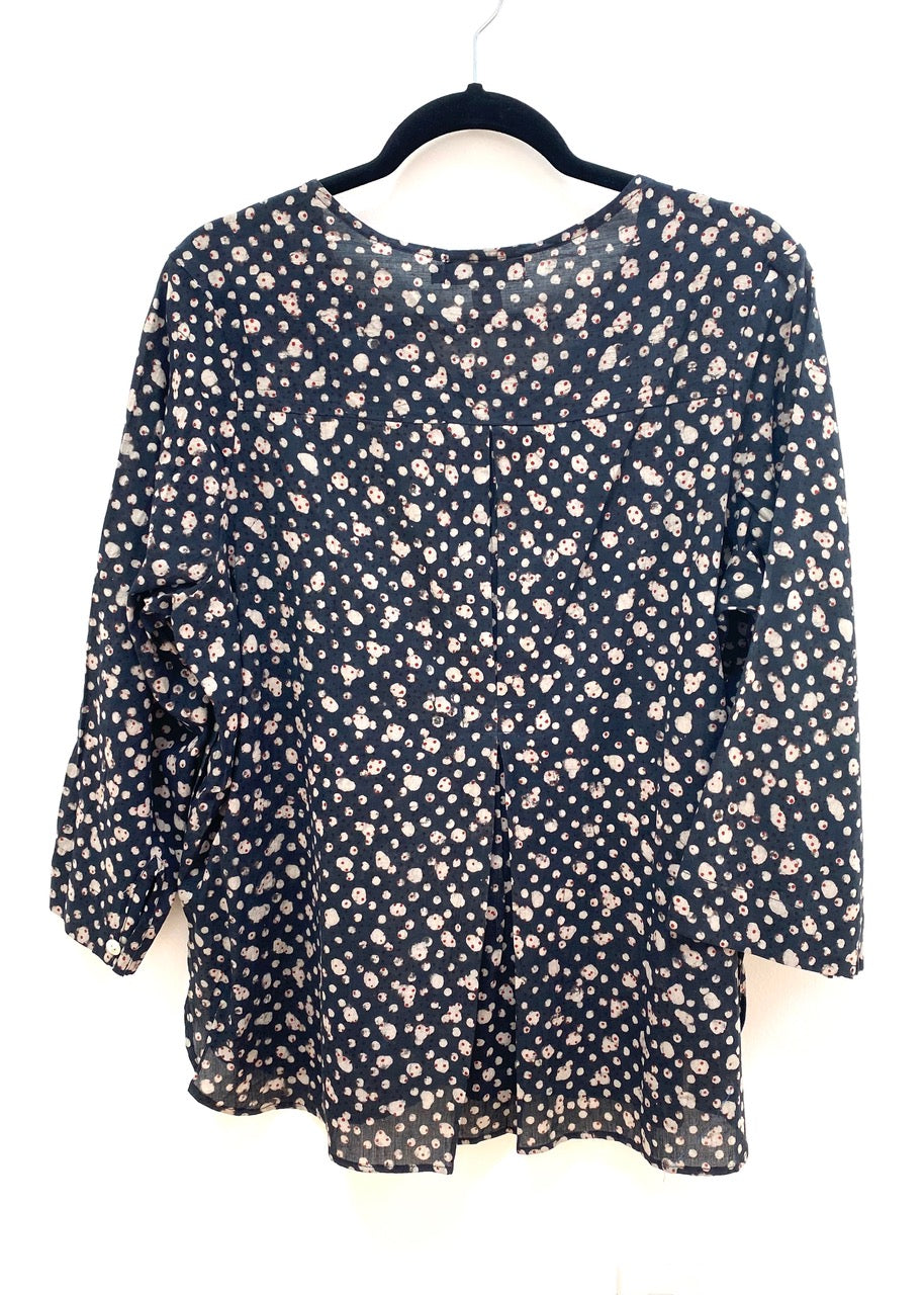 Double-Dot Block-Printed Shirt