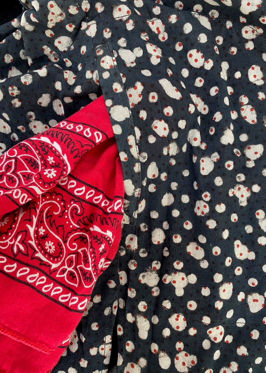 Double-Dot Block-Printed Shirt