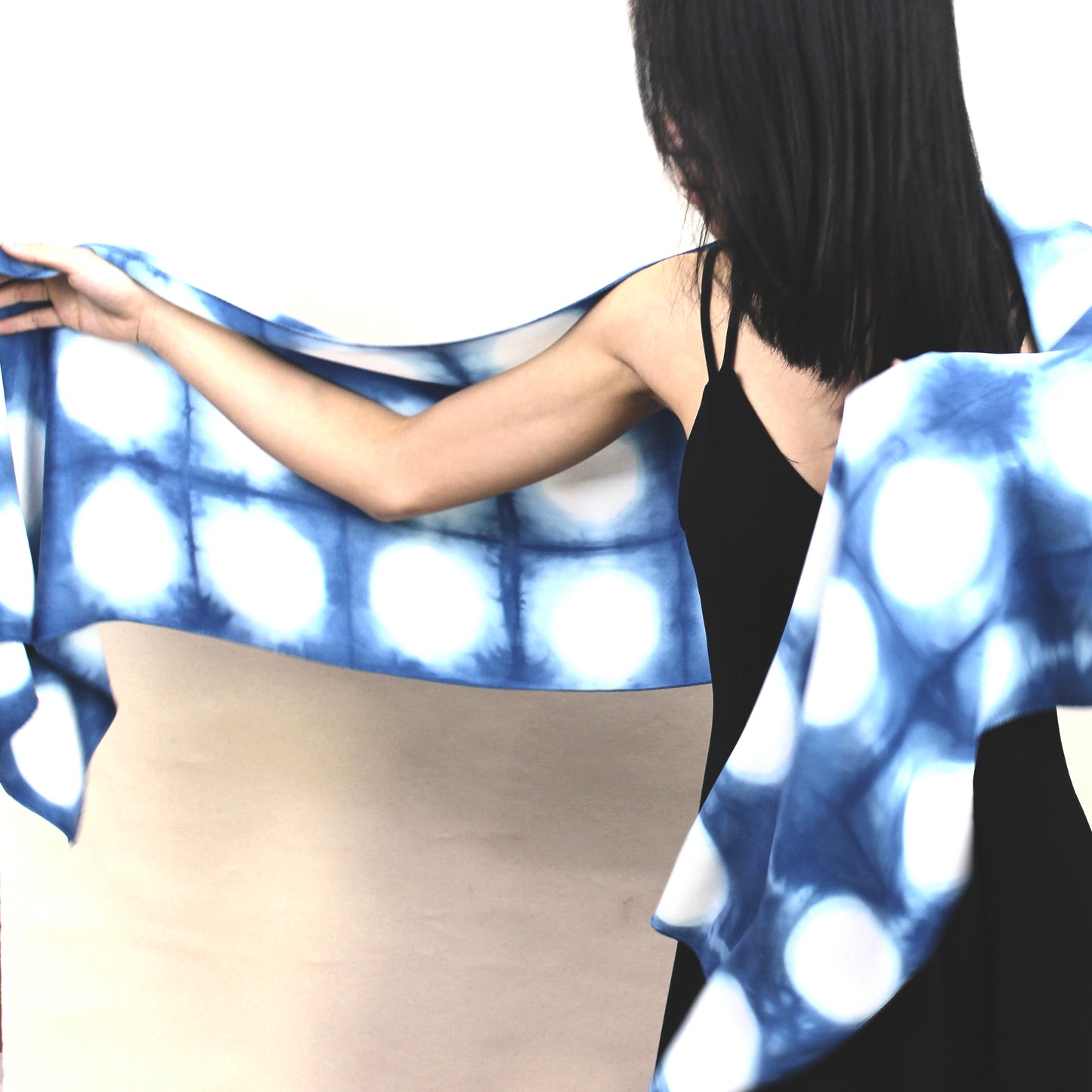 Big Dot Silk Charmeuse Scarf