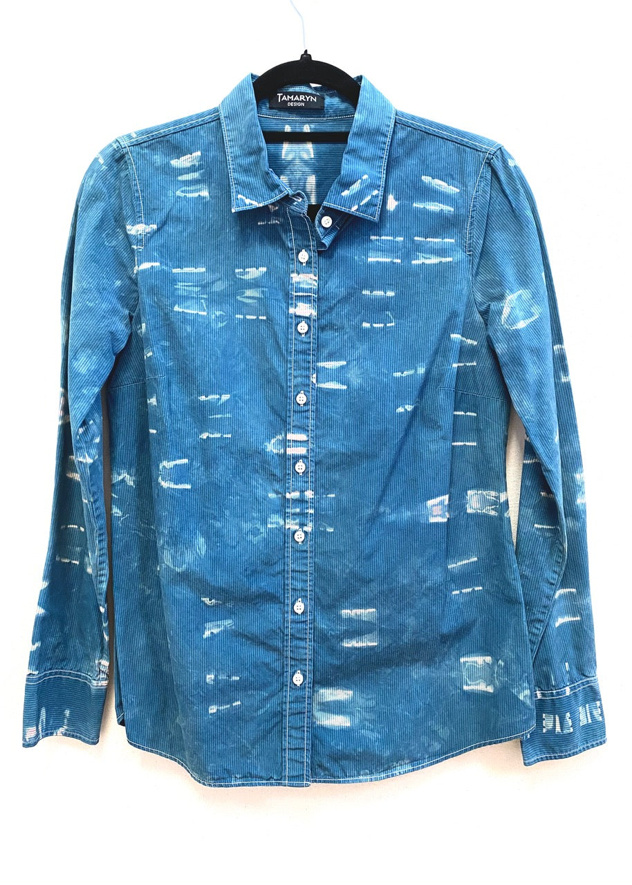 Pin-Stripe Indigo Shirt