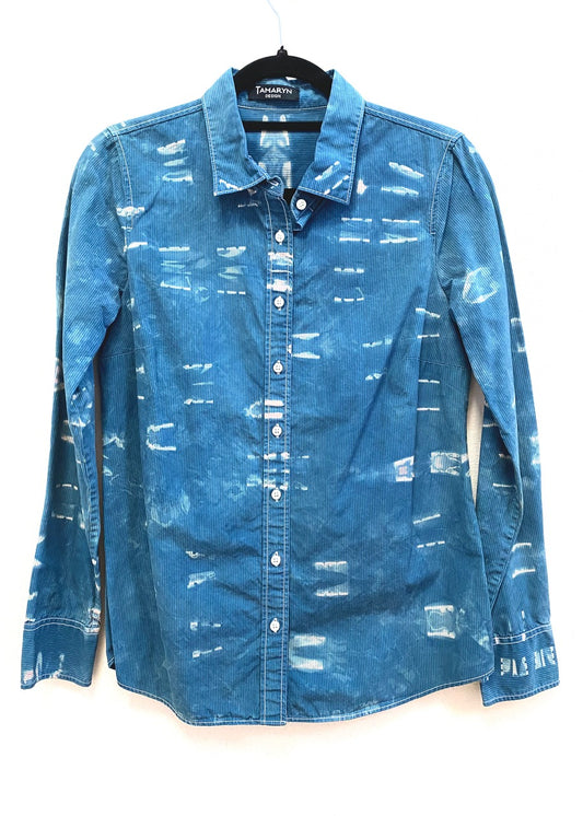 Pin-Stripe Indigo Shirt