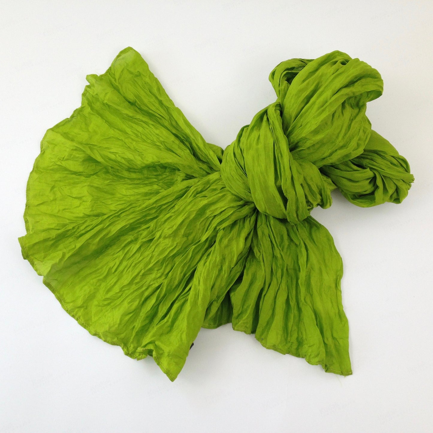 Crinkle Solid Silk Scarf - Tamaryn Design