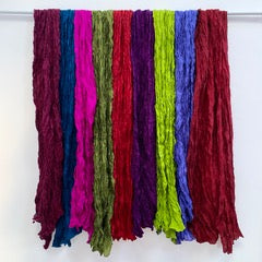 Crinkle Silk Scarves in Colors!