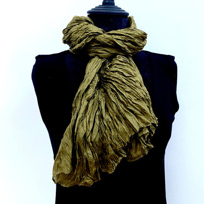 Crinkle Silk Scarves in Colors!