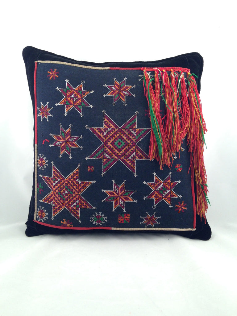 Pillow - Stars Tassle Square - Tamaryn Design