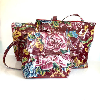 Peony Vinyl Tote