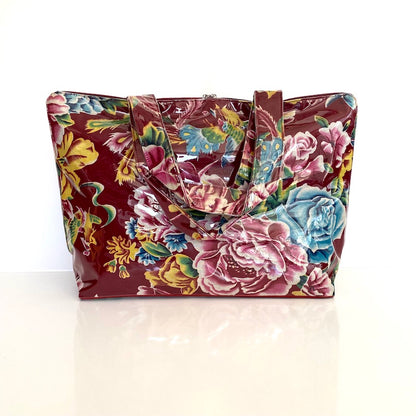 Peony Vinyl Tote