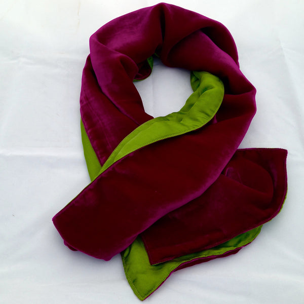Velvet and Silk Scarf - Tamaryn Design