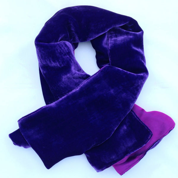 Velvet and Silk Scarf - Tamaryn Design